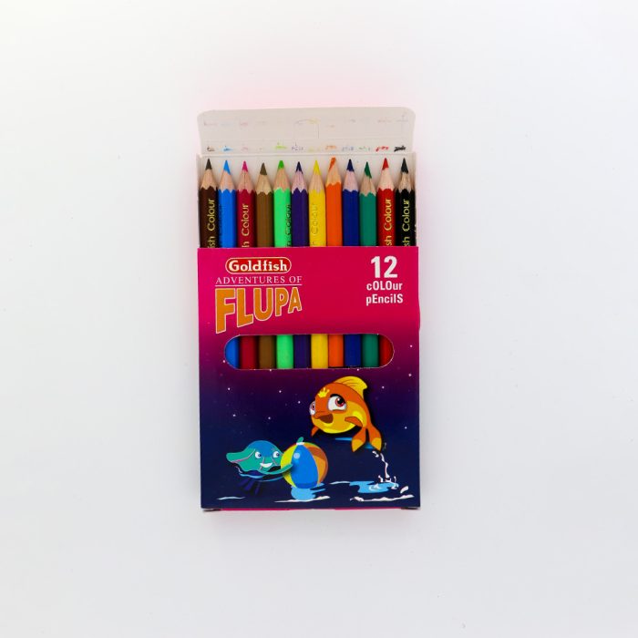 Goldfish Adventure Of Flupa 12 Colour Pencils (Small) - Image 2