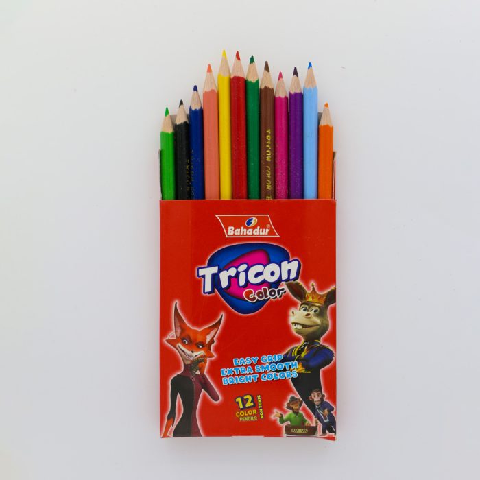 Bahadur Tricon 12 Colour Pencils - Image 2