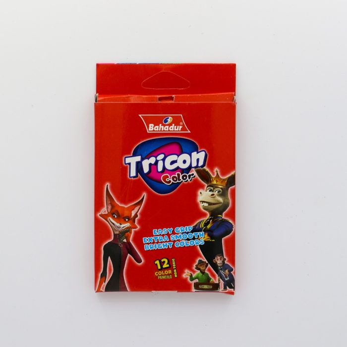 Bahadur Tricon 12 Colour Pencils