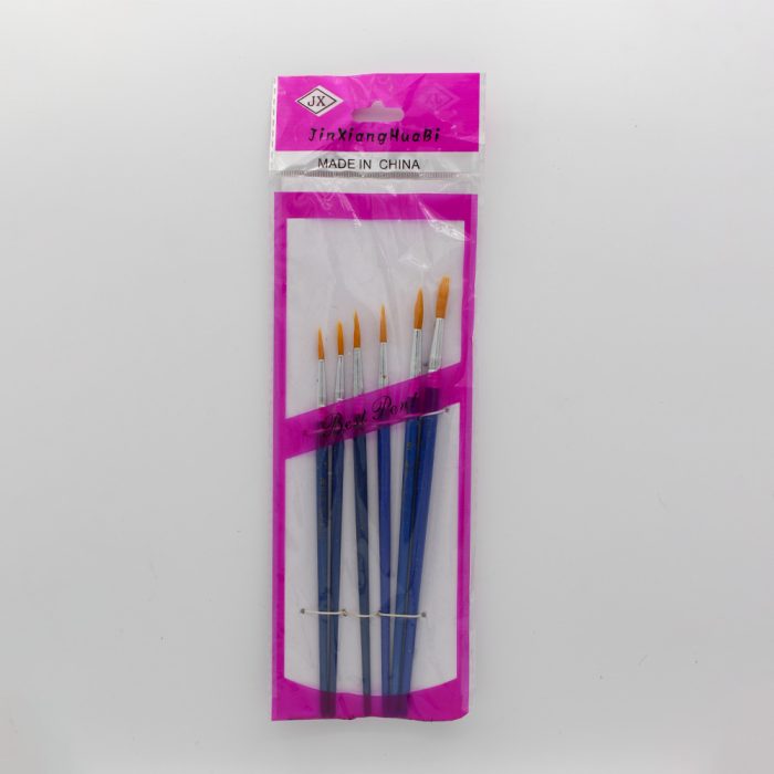 Pack Of 6 Paint Brush Round Tip